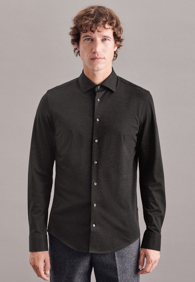 Slim Business Hemd Uni in Grau |  Seidensticker Onlineshop