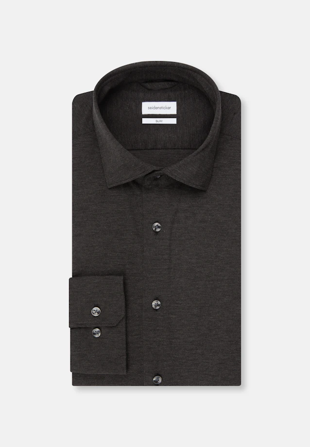 Slim Chemise d'affaires Uni in Gris |  Seidensticker Onlineshop