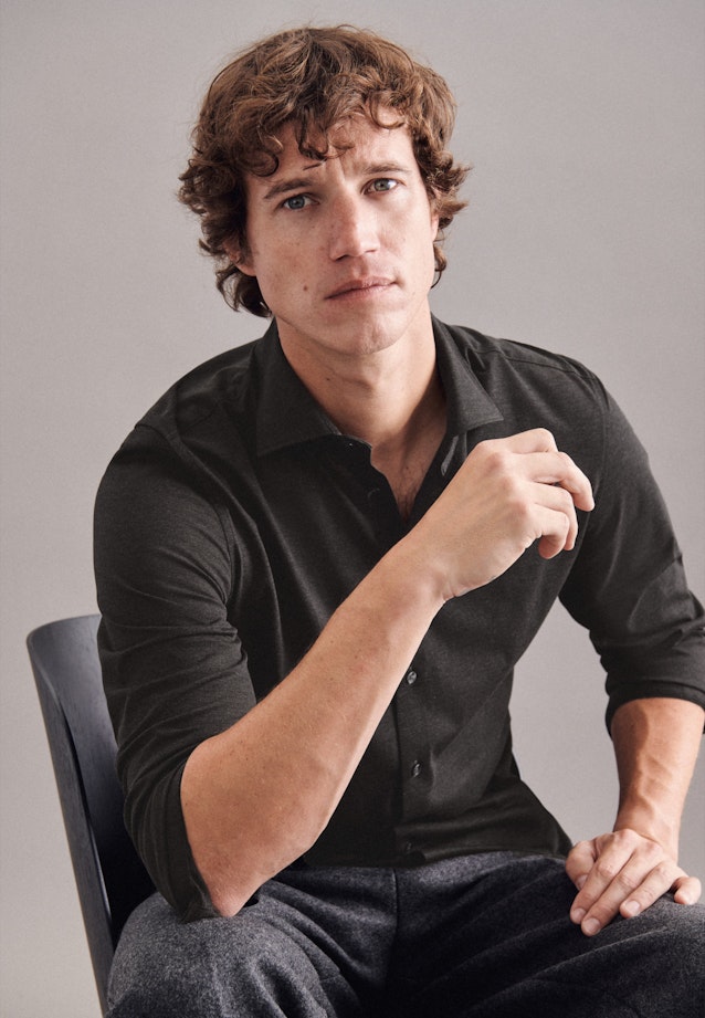 Slim Business Hemd Uni in Grau |  Seidensticker Onlineshop