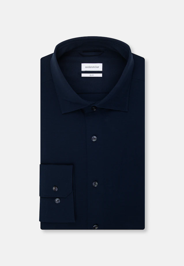 Slim Business shirt Uni in Dark Blue |  Seidensticker Onlineshop