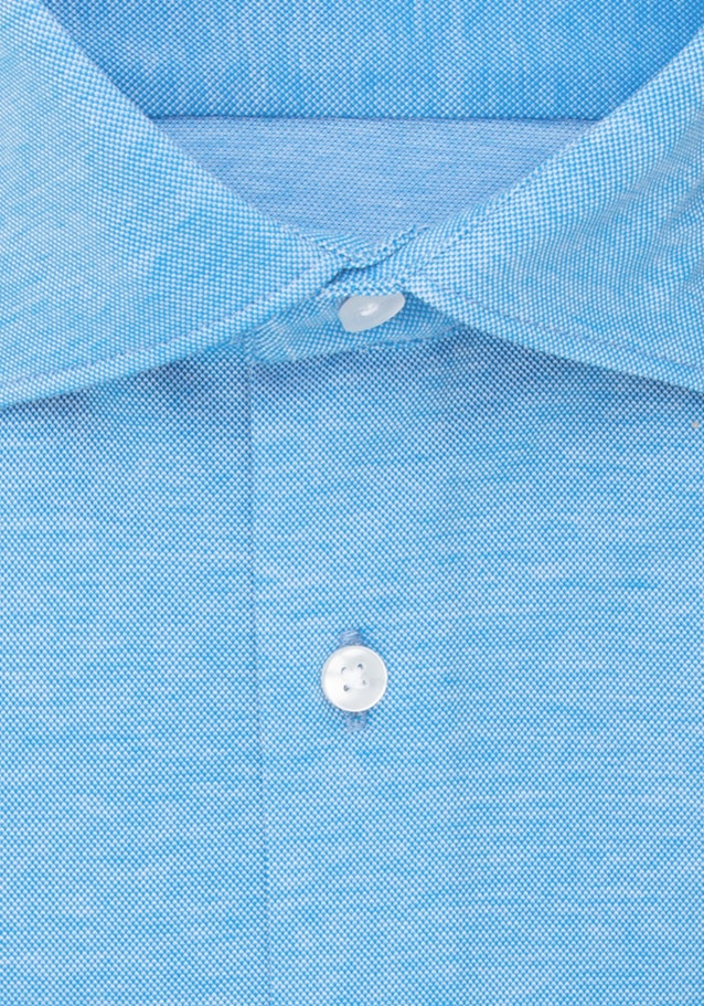 Chemise Business Slim Jersey Col Kent in Turquoise | Seidensticker Onlineshop