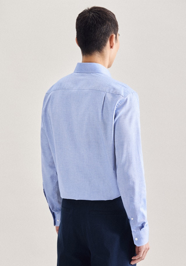 Easy-iron Twill Business Shirt in Regular with Kent-Collar in Light Blue |  Seidensticker Onlineshop