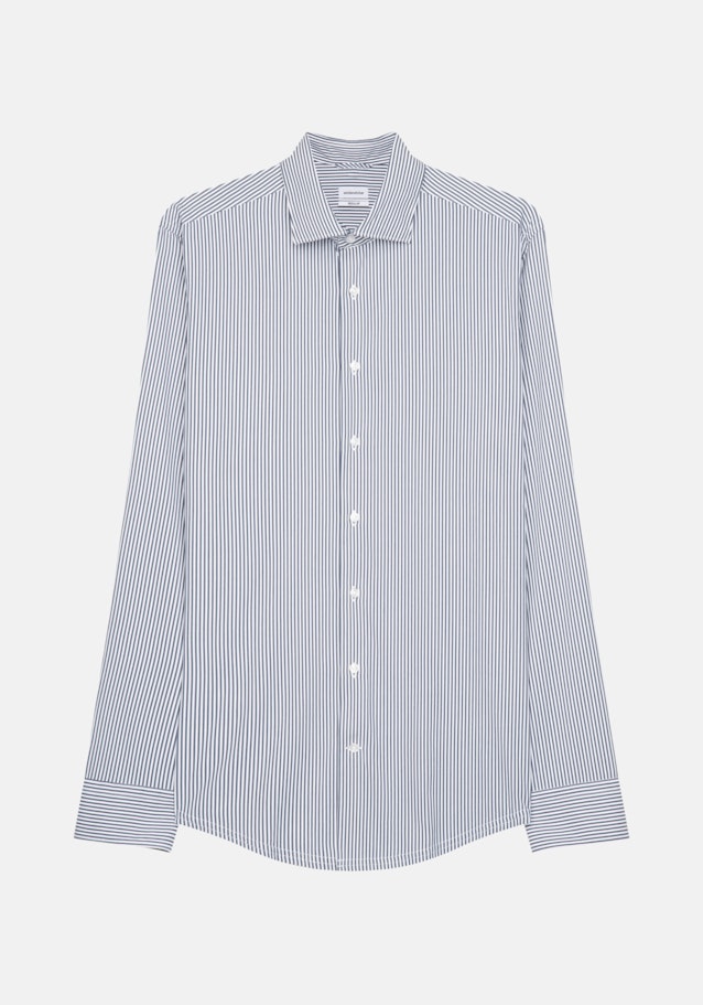 Performance shirt in Regular fit with Kent-Collar in Dark Blue |  Seidensticker Onlineshop