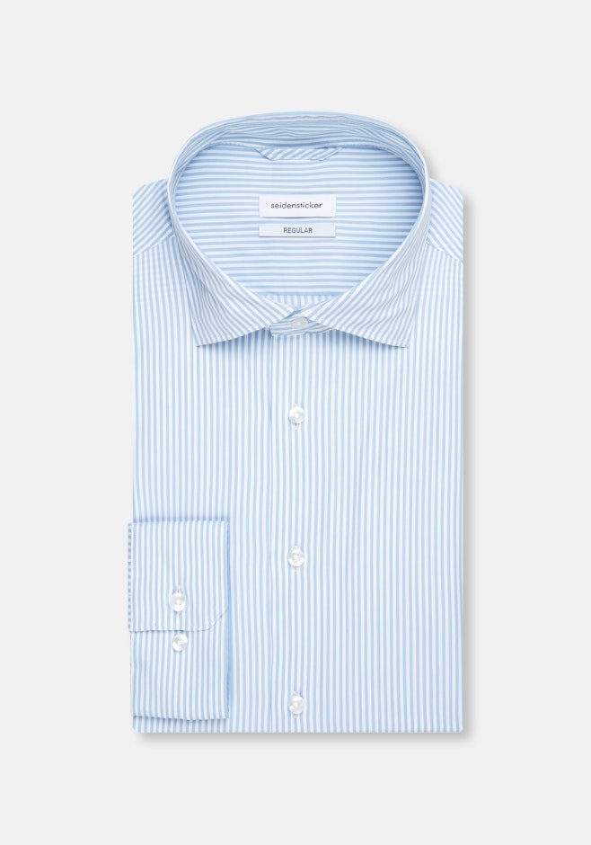 Regular Chemise Performance rayures dans Bleu Clair | Boutique en ligne Seidensticker