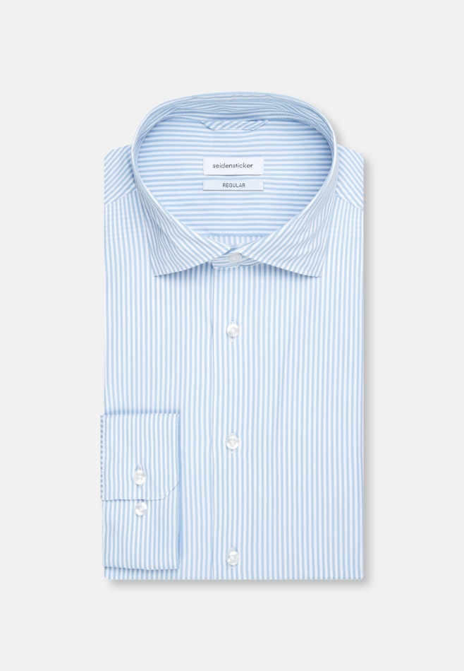 Regular Chemise Performance rayures dans Bleu Clair | Boutique en ligne Seidensticker