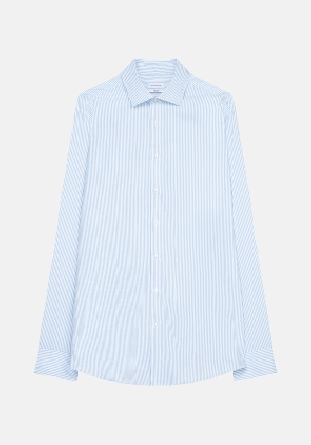 Performance shirt in Regular fit with Kent-Collar in Light Blue |  Seidensticker Onlineshop
