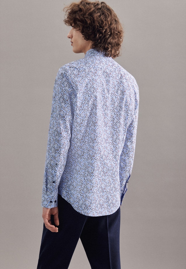 Slim Business Shirt Print in Light Blue |  Seidensticker Onlineshop