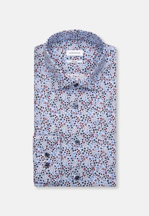 Slim Business Shirt Print in Light Blue |  Seidensticker Onlineshop