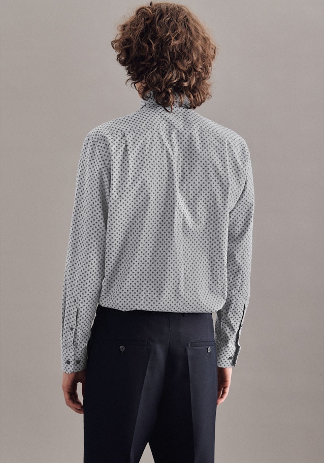 Twill Casual Hemd in Regular mit Kentkragen in Grau | Seidensticker Onlineshop