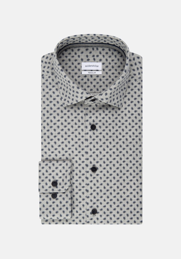 Chemise casual in Regular with Col Kent in Gris |  Seidensticker Onlineshop