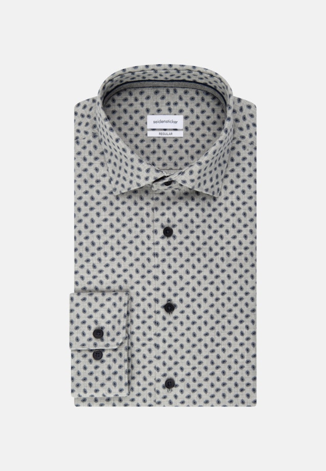 Twill Casual Hemd in Regular mit Kentkragen in Grau |  Seidensticker Onlineshop