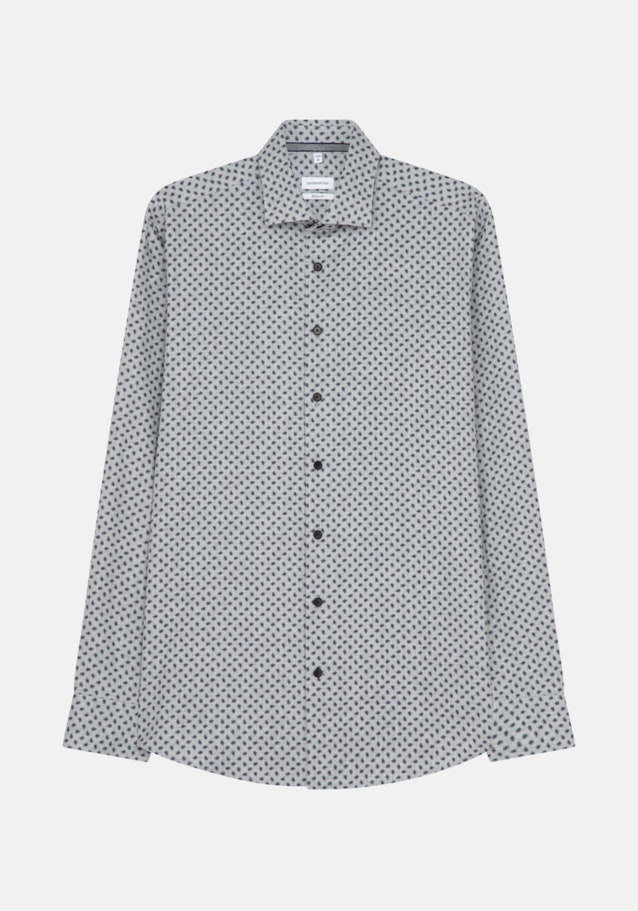 Chemise casual in Regular with Col Kent in Gris |  Seidensticker Onlineshop