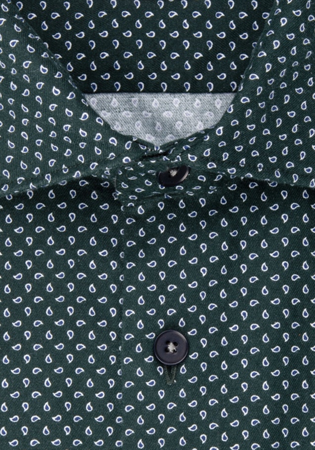 Twill Casual Hemd in Slim mit Kentkragen in Grün |  Seidensticker Onlineshop