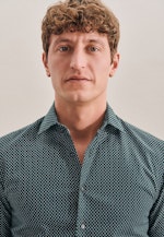 Slim Chemise casual Imprimé in Vert |  Seidensticker Onlineshop