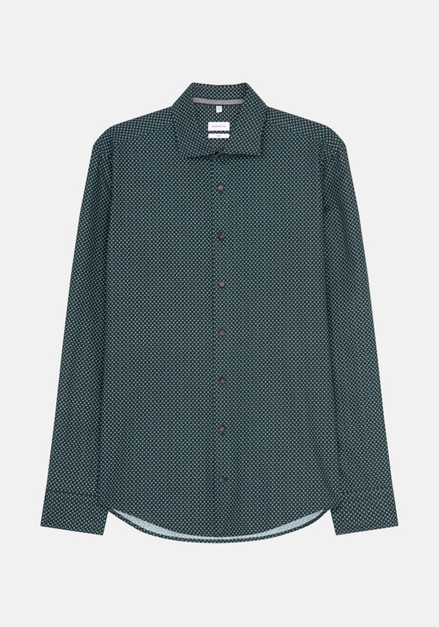 Casual Shirt in Slim with Kentkraag in Groen |  Seidensticker Onlineshop
