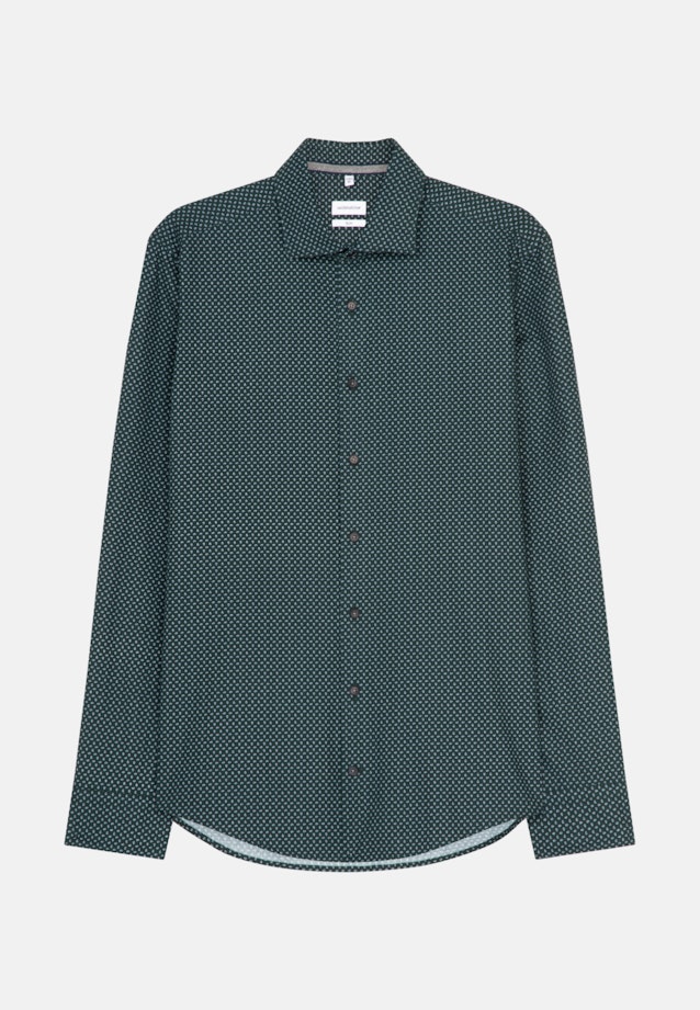 Slim Chemise casual Imprimé in Vert |  Seidensticker Onlineshop