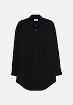 Oversized fit Longbluse Uni in Schwarz |  Seidensticker Onlineshop