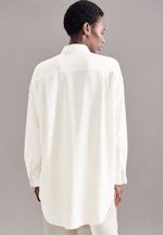 Oversized fit Longbluse Uni in Ecru |  Seidensticker Onlineshop