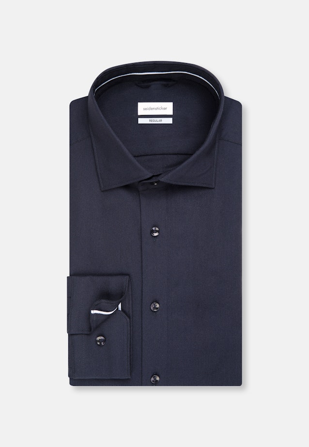Regular Performance shirt Uni in Dark Blue |  Seidensticker Onlineshop
