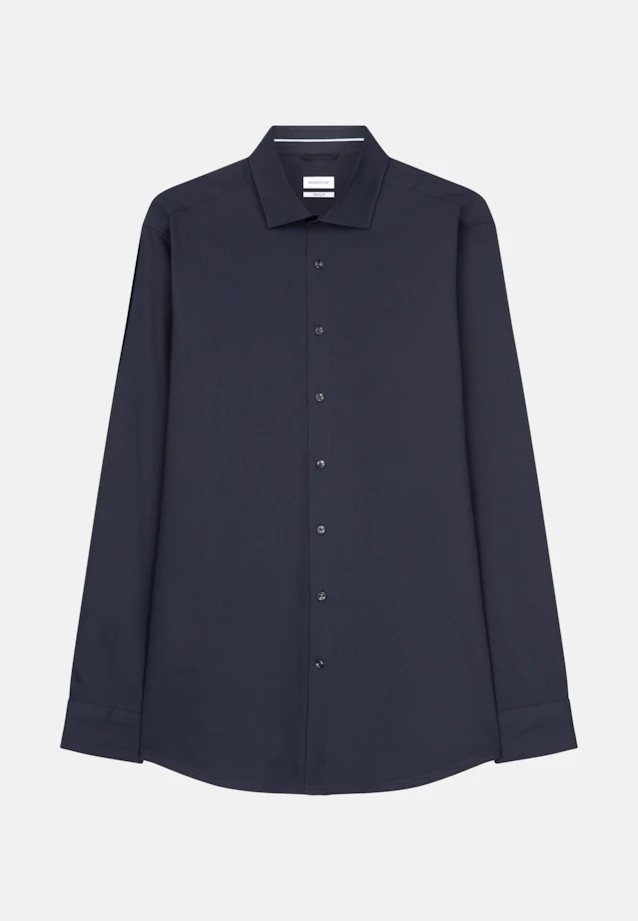 Regular Chemise Performance Uni in Bleu Foncé |  Seidensticker Onlineshop