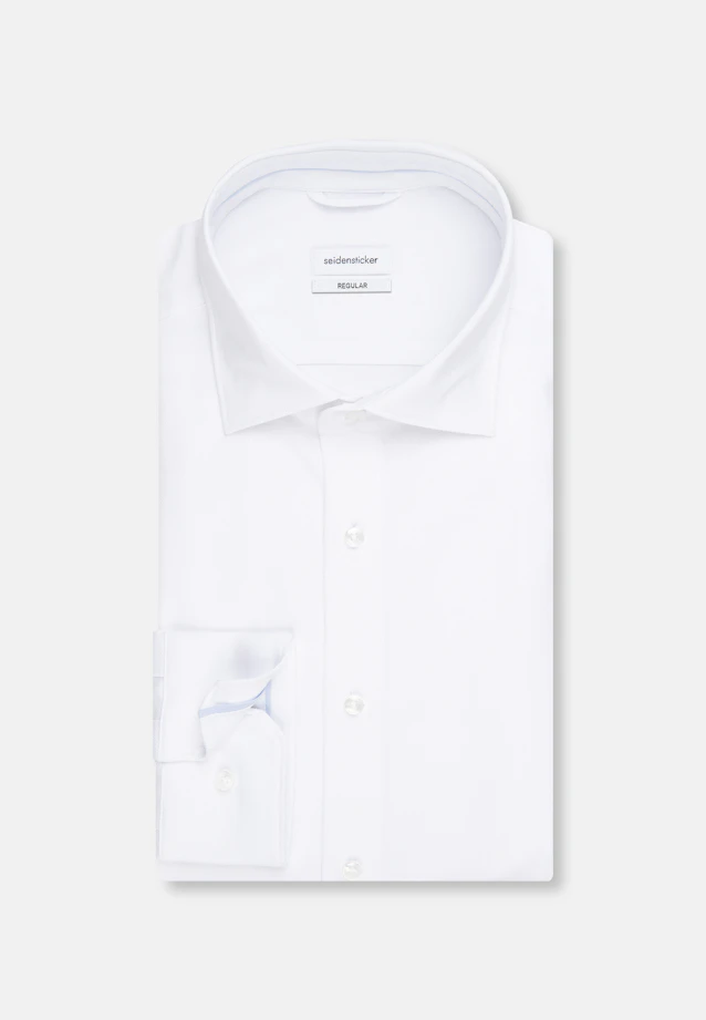 Regular Performance-Hemd Uni in Weiß |  Seidensticker Onlineshop