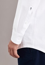 Regular Chemise Performance Uni in Blanc |  Seidensticker Onlineshop
