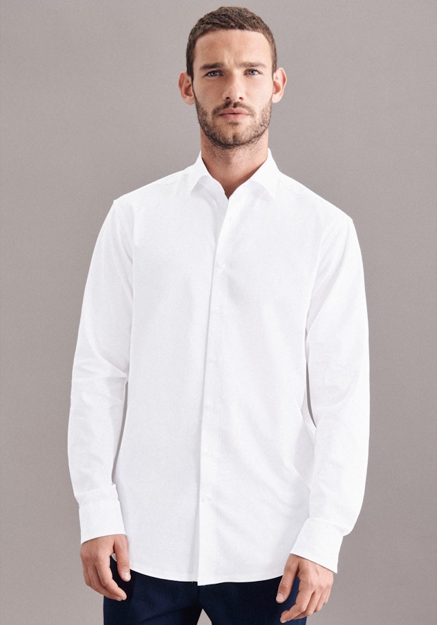 Regular Performance shirt Uni in White |  Seidensticker Onlineshop