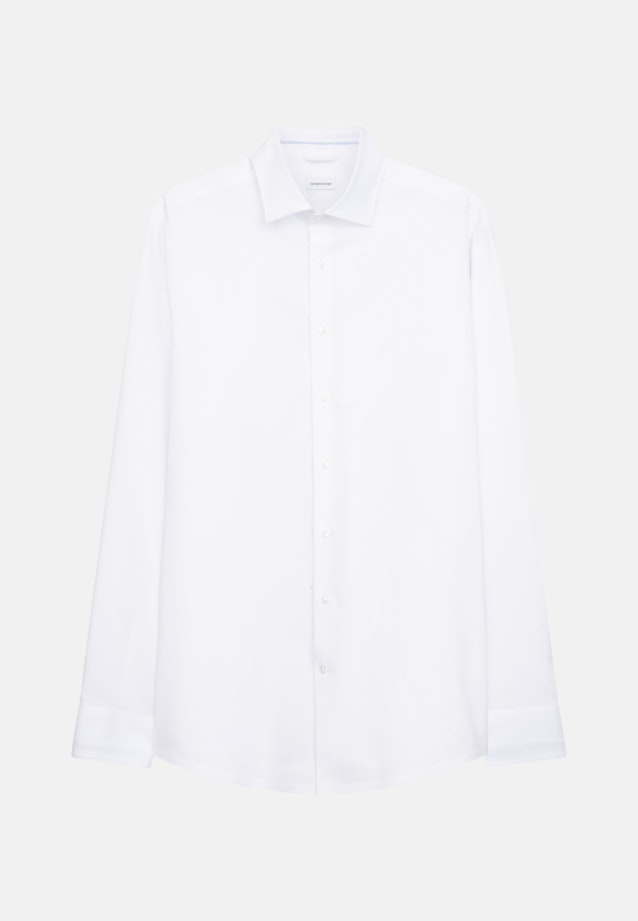 Regular Chemise Performance Uni in Blanc |  Seidensticker Onlineshop