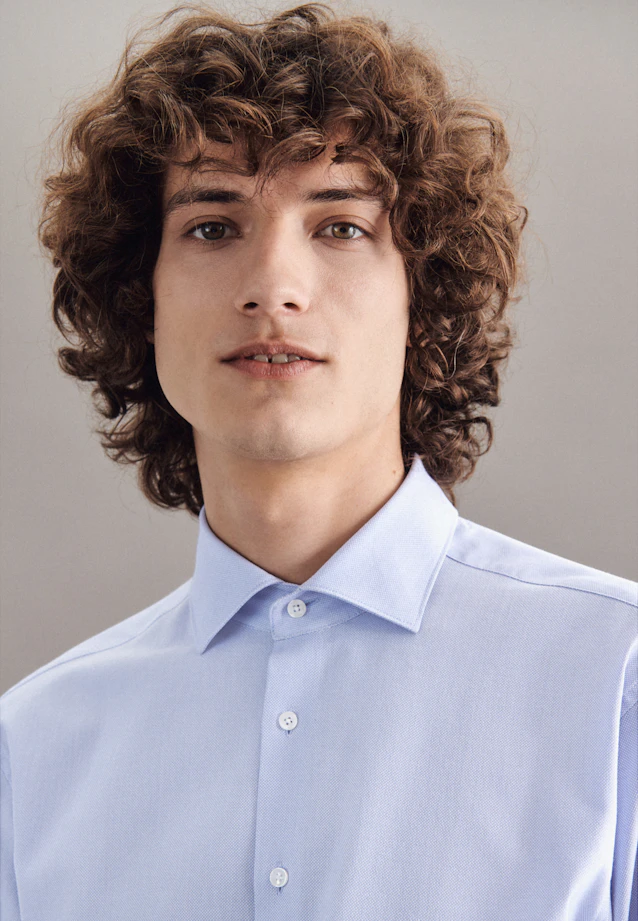 Regular Performance-Hemd Uni in Hellblau |  Seidensticker Onlineshop