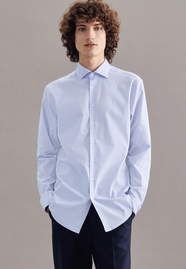 Regular Performance-Hemd Uni in Hellblau |  Seidensticker Onlineshop