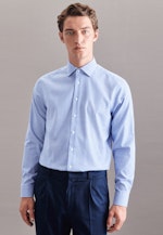 Regular Business Hemd Karo in Hellblau |  Seidensticker Onlineshop