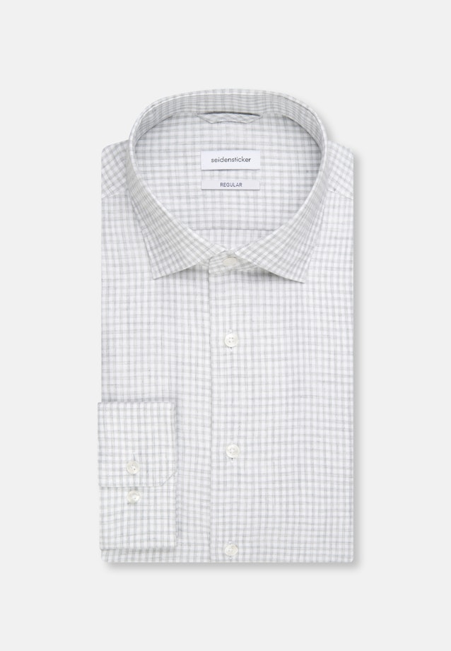 Regular Chemise Business carreaux in Gris |  Seidensticker Onlineshop