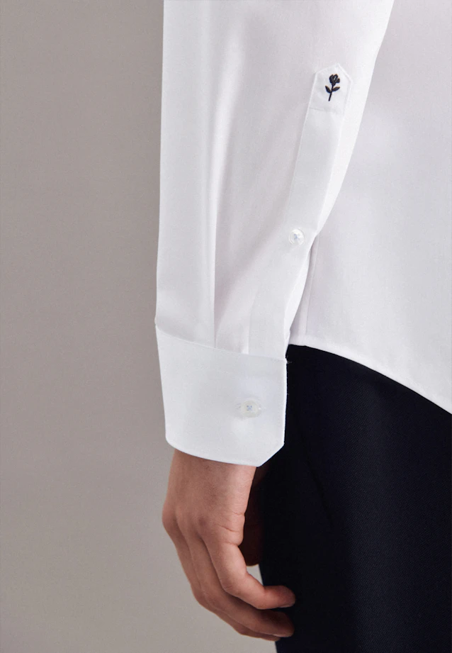 Slim Business Hemd Uni in Weiß |  Seidensticker Onlineshop