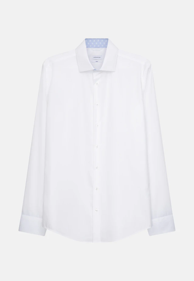 Slim Business Hemd Uni in Weiß |  Seidensticker Onlineshop