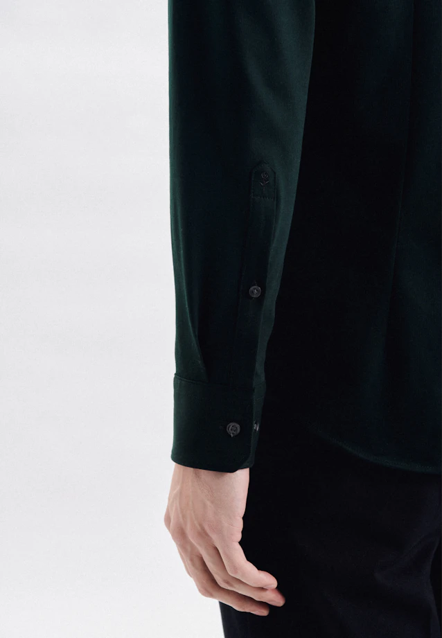 Slim Jerseyhemd Uni in Grün |  Seidensticker Onlineshop