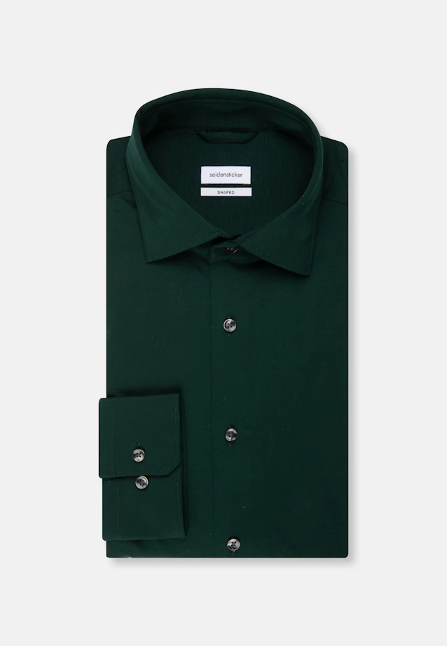 Slim Jerseyhemd Uni in Grün |  Seidensticker Onlineshop