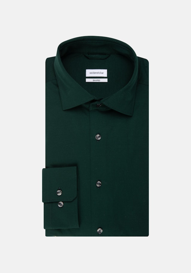 Jersey Jerseyhemd in Slim mit Kentkragen in Grün |  Seidensticker Onlineshop