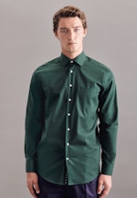 Regular Chemise Business uni in Vert |  Seidensticker Onlineshop