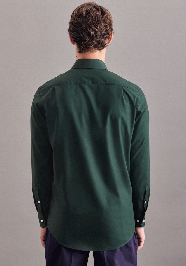 Non-iron Poplin Business Shirt in Regular with Kent-Collar in Green |  Seidensticker Onlineshop