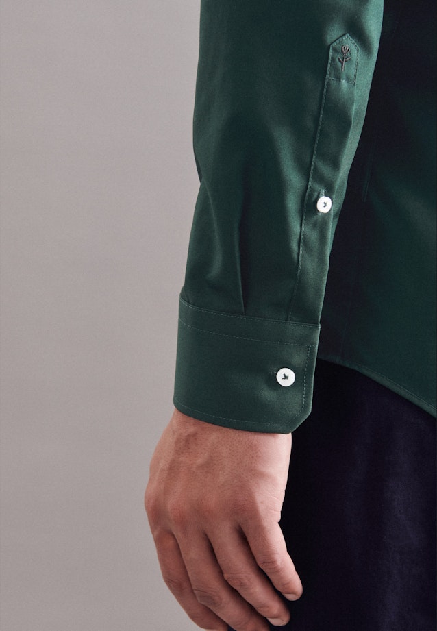 Regular Chemise Business uni in Vert |  Seidensticker Onlineshop