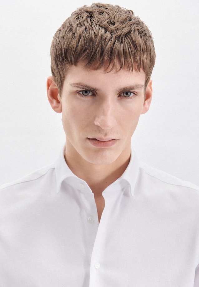 Slim Chemise Performance Uni in Blanc |  Seidensticker Onlineshop