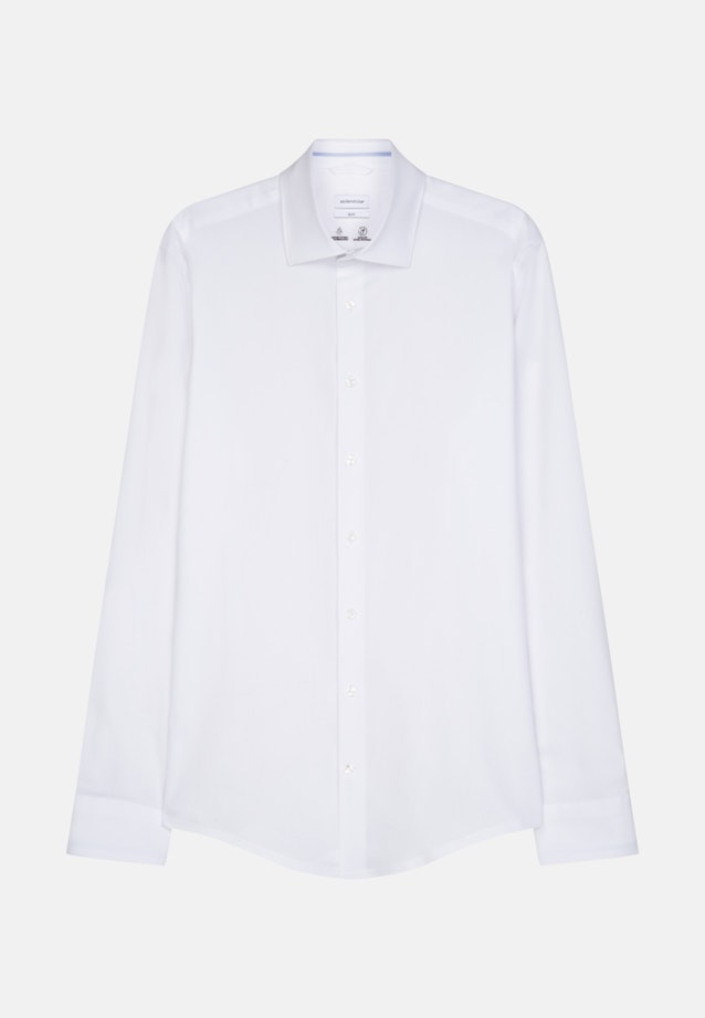 Slim Chemise Performance Uni in Blanc |  Seidensticker Onlineshop