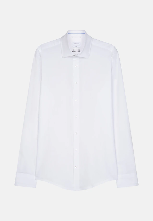Slim Performance-Hemd Uni in Weiß |  Seidensticker Onlineshop