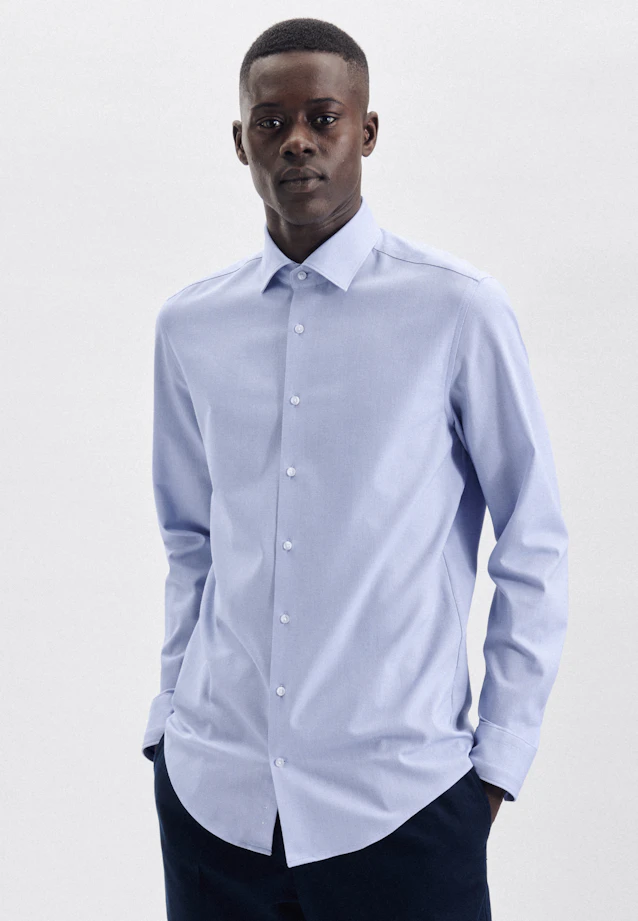 Slim Performance-Hemd Uni in Hellblau |  Seidensticker Onlineshop