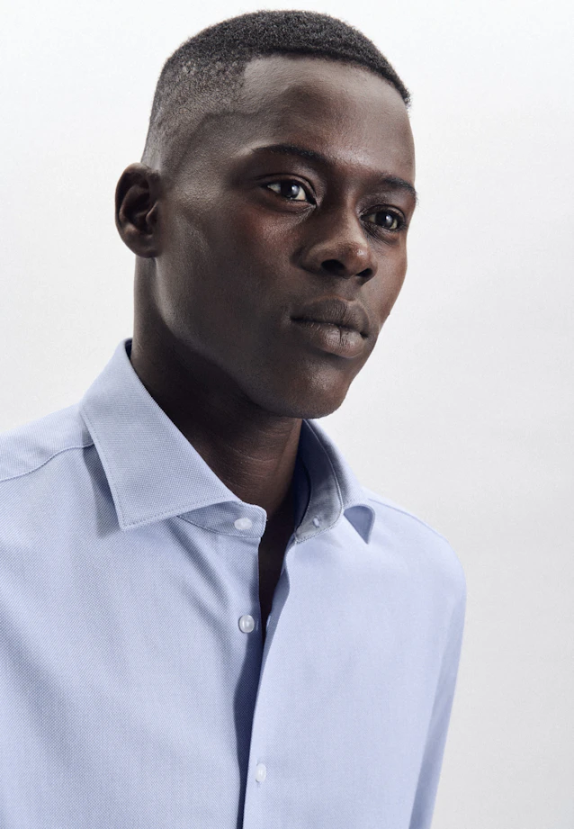 Slim Performance-Hemd Uni in Hellblau |  Seidensticker Onlineshop