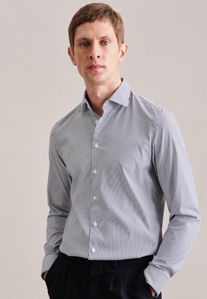 Slim Performance shirt Stripe in Dark Blue |  Seidensticker Onlineshop