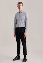 Chemise performance Slim Twill (sergé) Col Kent in Bleu Foncé |  Seidensticker Onlineshop