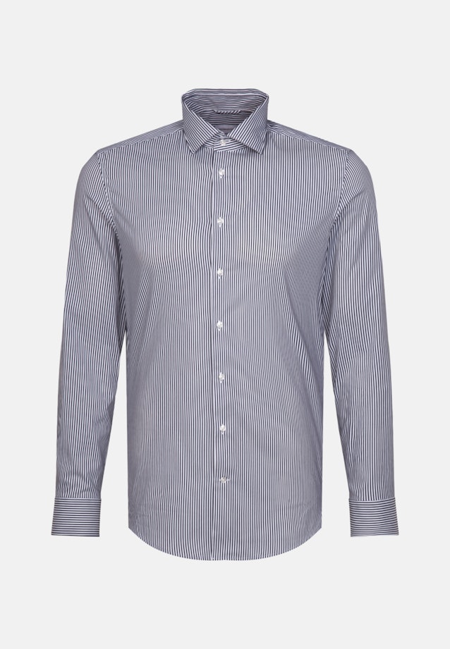 Performance shirt in Slim with Kent-Collar in Dark Blue |  Seidensticker Onlineshop