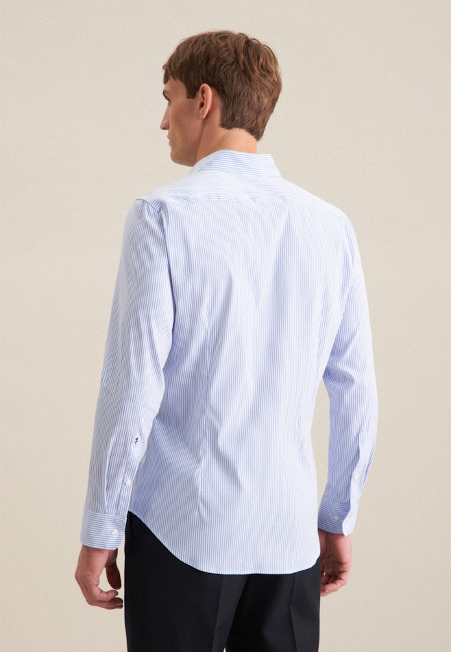 Chemise performance Slim Twill (sergé) Col Kent dans Bleu Clair | Boutique en ligne Seidensticker