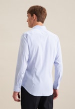 Chemise performance Slim Twill (sergé) Col Kent in Bleu Clair |  Seidensticker Onlineshop